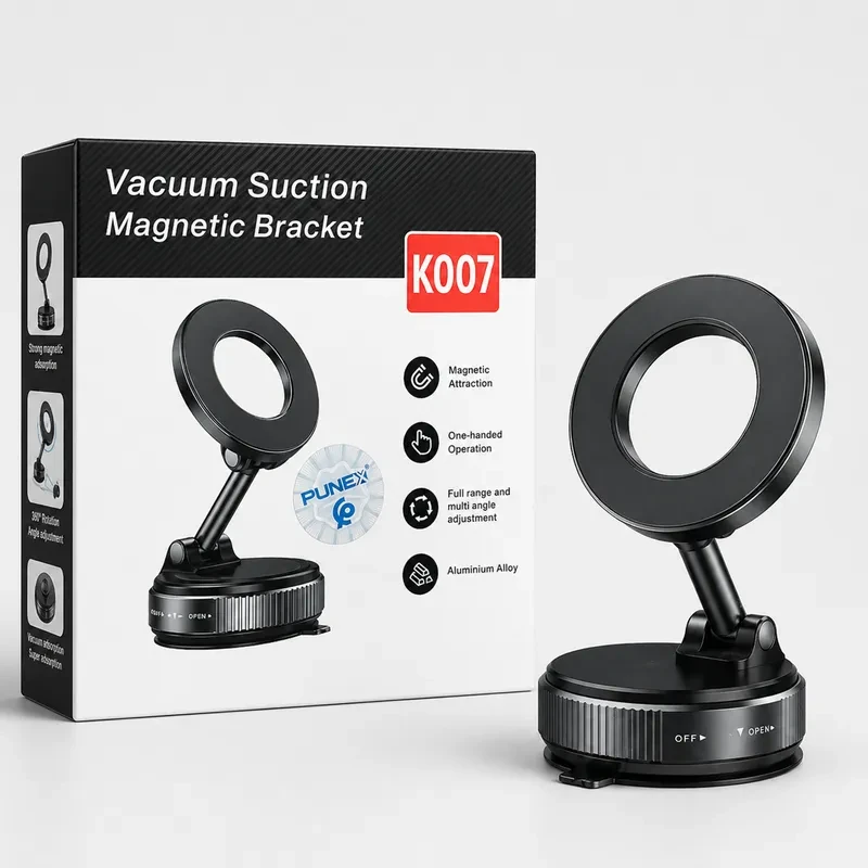 Support de Téléphone Magnétique 360° avec Verrouillage Rotatif