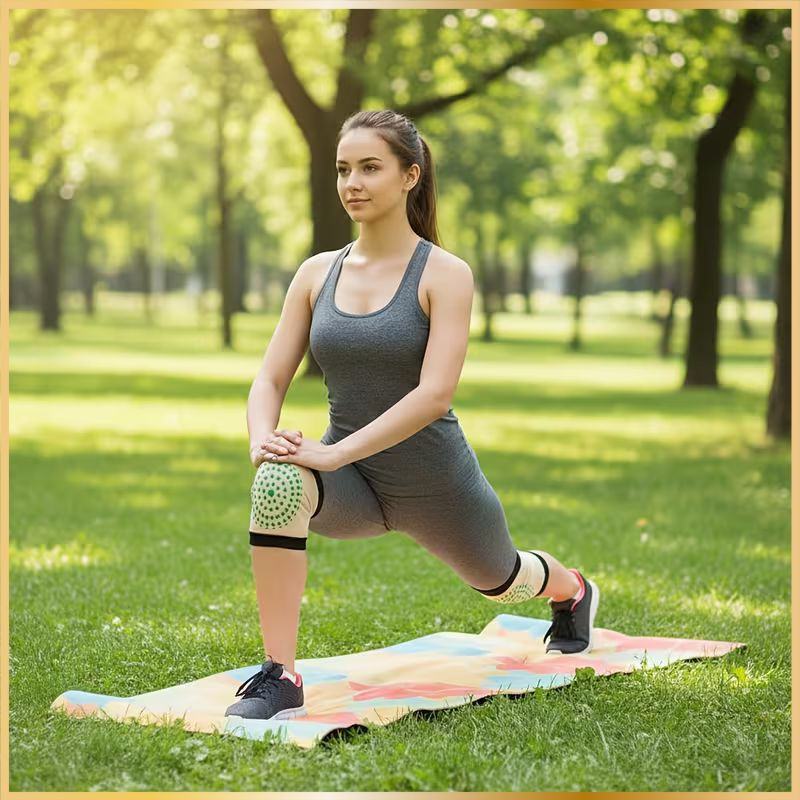 Genouillère Élastique de Maintien – Sport & Confort - Noir
