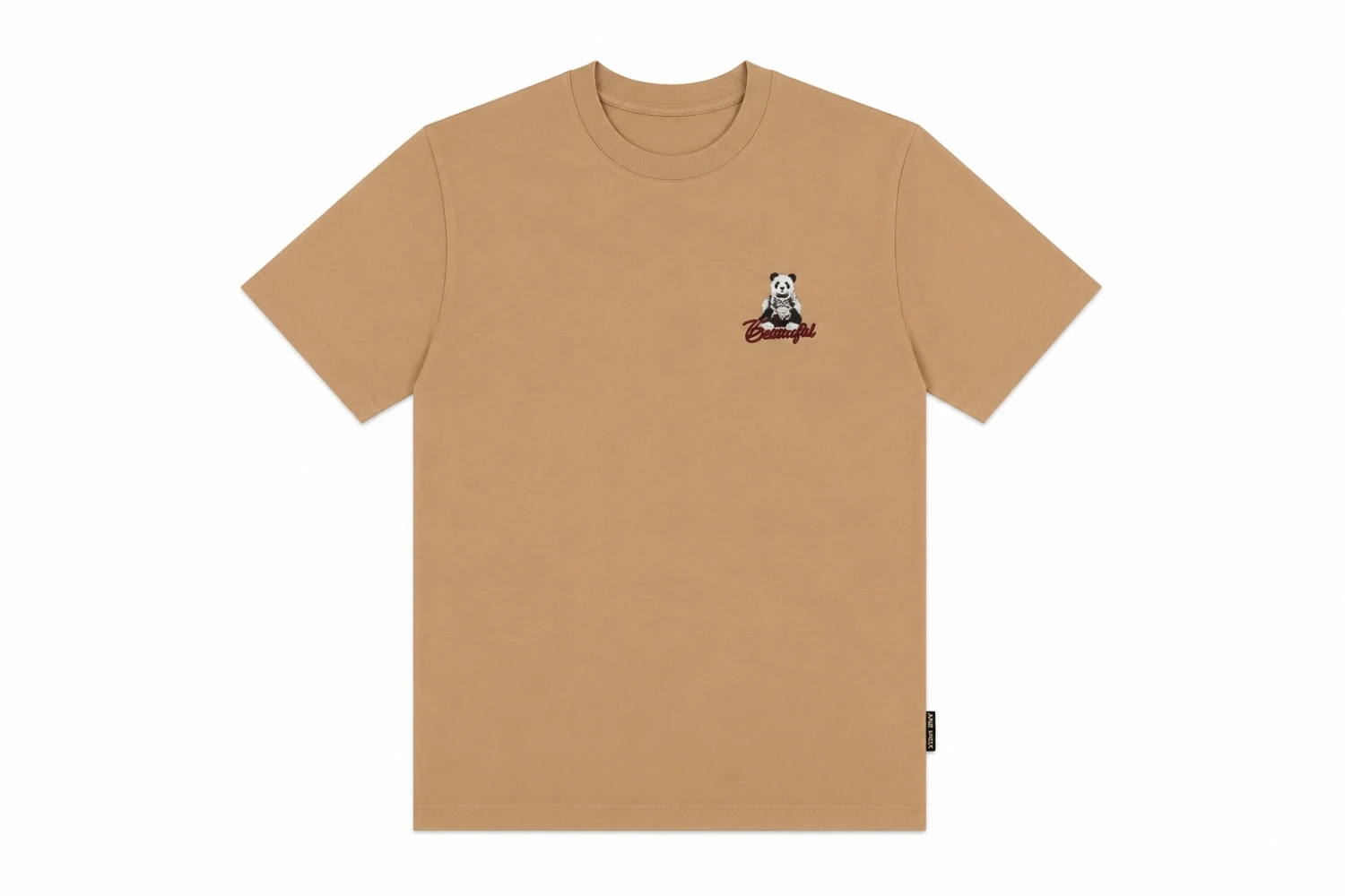T-shirt Beige « BEAUTIFUL » – Style Streetwear Minimaliste