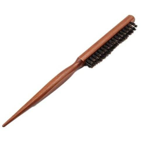 Brosse à cheveux professionnelle en bois naturel